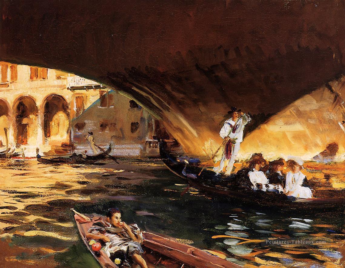Le Rialto Grand Canal John Singer Sargent Peintures à l'huile